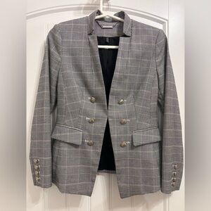 White House Black Market Plaid Blazer